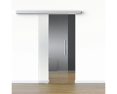 Pertura Glasschiebetür Komplettset Glera Ripple 01 775x2050 mm Links inkl.Beschlag Selir Aluminium natur,Stangengriff Pertura Glasschiebetür Komplettset Glera Ripple 01 775x2050 mm Links inkl.Beschlag Selir Aluminium natur,Stangengriff