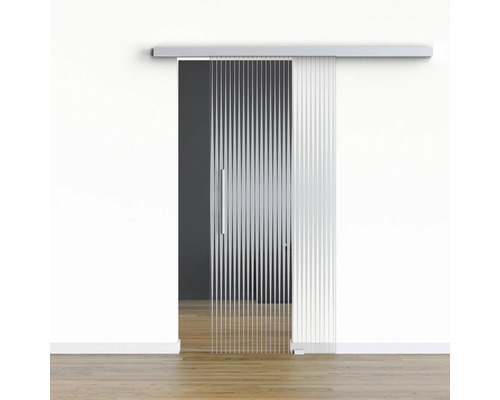 Pertura Glasschiebetür Komplettset Glera Ripple 01 775x2050 mm Rechts inkl.Beschlag Selir Aluminium natur,Stangengriff Pertura Glasschiebetür Komplettset Glera Ripple 01 775x2050 mm Rechts inkl.Beschlag Selir Aluminium natur,Stangengriff