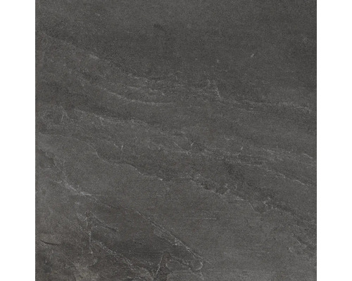 Carrelage sol et mur en grès-cérame fin Meran 59,7 x 59,7 x 0,6 cm anthracite mat rectifié
