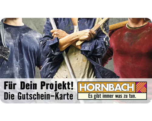 Hornbach Gutscheinkarte für Ihr Projekt