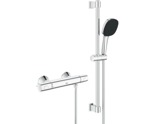 Robinet de douche avec thermostat Grohe Quickfix Precision Trend chrome 34237003 Ensemble de douche avec thermostat et douchette à main