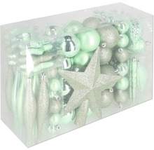 Emballage de boules de Noël et de pointe de sapin de Noël