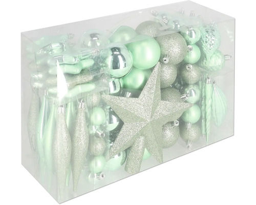 Emballage de boules de Noël et de pointe de sapin de Noël