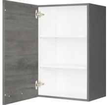 Hängeschrank mit einer Tür und zwei Regalböden