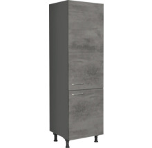 Hoher Badezimmerschrank mit zwei Schubladen und Füßen
