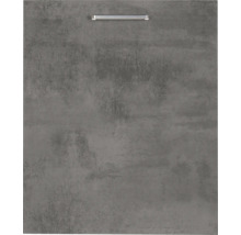 NOBILIA Geschirrspülerblende für vollintegrierte Geschirrspüler Industrial BxTxH 60 x 1,9 x 72 cm beton schiefergrau matt vormontiert 4004539040779