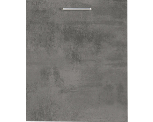 NOBILIA Geschirrspülerblende für vollintegrierte Geschirrspüler Industrial BxH 60 x 72 cm Frontfarbe beton schiefergrau matt