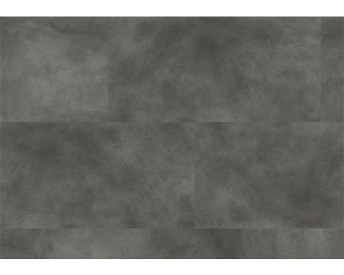 Graue Vinylbodenfliesen mit Betonoptik.