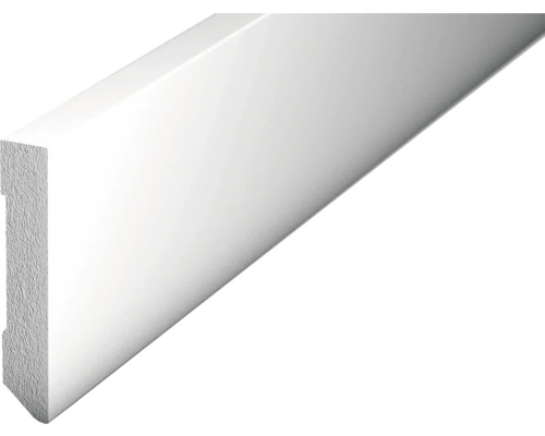 Plinthe à clipser Prinz en PVC Mondo blanc 80x2400 mm Plinthe en plastique