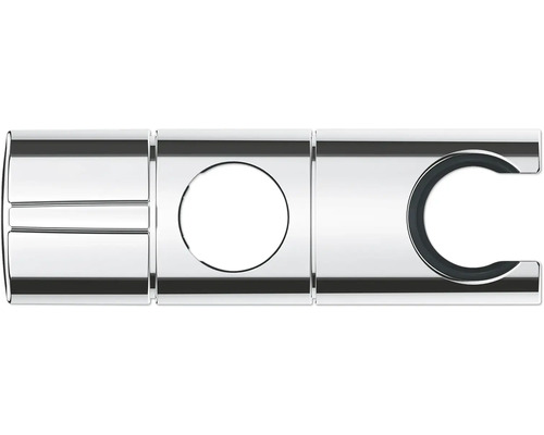 Trois supports de tuyaux en métal avec différentes ouvertures