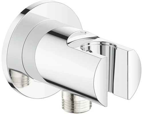 Coude de raccordement mural avec support de douchette Grohe Quickfix Vitalio Universal chrome 26962001