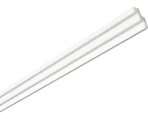 Weisse Zierleiste aus Kunststoff