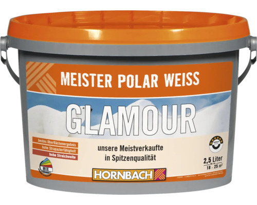 Peinture murale HORNBACH Meister blanc polaire Glamour Soft à faire mélanger dans le coloris souhaité