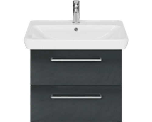 Meuble sous-lavabo avec deux tiroirs et robinet