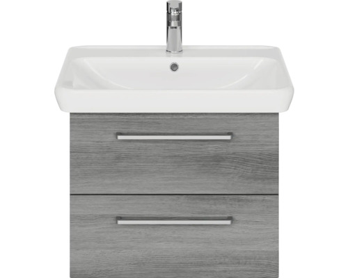 Meuble-lavabo avec meuble bas et deux tiroirs