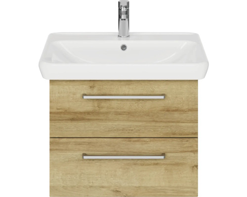 Meuble sous-lavabo avec deux tiroirs et lavabo