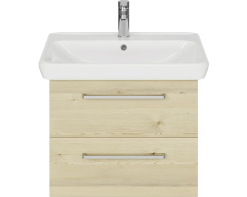 Meuble-lavabo avec deux tiroirs et robinetterie