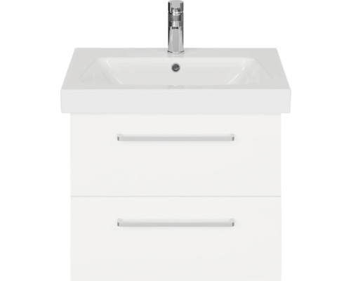 Waschtischunterschrank mit zwei Schubladen und Aufsatzwaschbecken