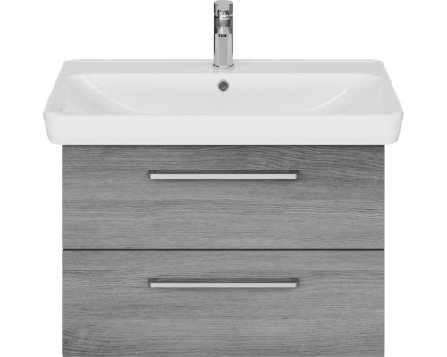 Meuble sous-lavabo avec lavabo et deux tiroirs