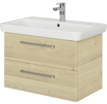 Meuble sous-lavabo avec deux tiroirs et lavabo