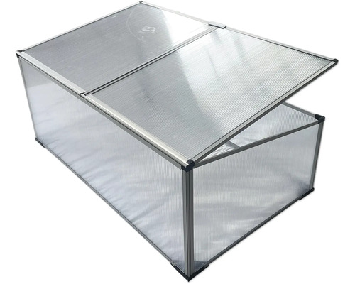 Frühbeet aus Kunststoff mit Aluminiumrahmen