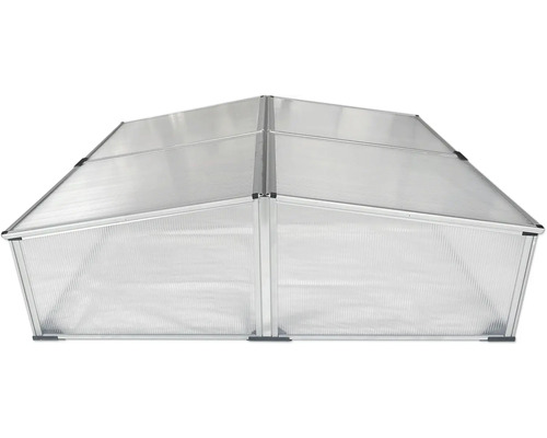 Gewächshaus mit Aluminiumrahmen und transparenten Paneelen