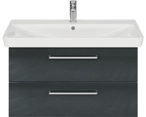 Meuble sous-lavabo avec lavabo et deux tiroirs