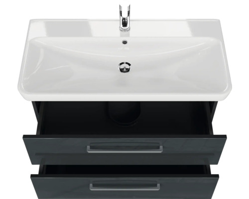 Meuble-lavabo avec meuble sous-vasque et deux tiroirs