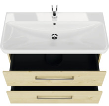 Meuble-lavabo avec deux tiroirs et lavabo à poser