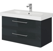 Meuble sous-lavabo avec deux tiroirs et robinet