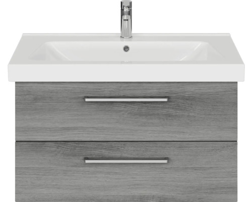 Meuble sous-vasque avec lavabo et deux tiroirs