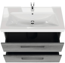 Meuble sous-lavabo avec deux tiroirs et lavabo