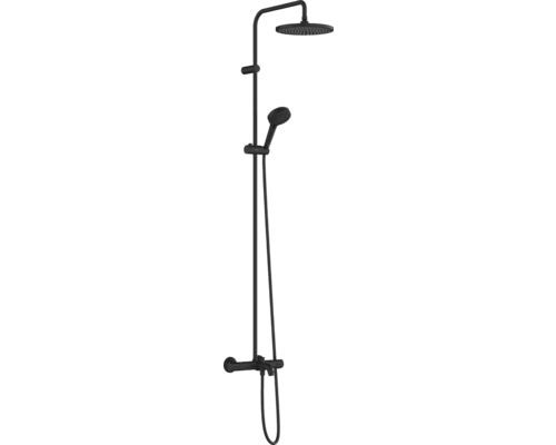 Colonne de douche avec thermostat hansgrohe Vernis Blend Showerpipe 240 1jet noir mat 26899670