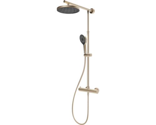 Colonne de douche avec thermostat SCHULTE Duschmaster Rain ExpressPlus cuivre mat EP964028 285