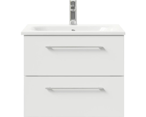 Meuble sous-vasque avec deux tiroirs et robinetterie