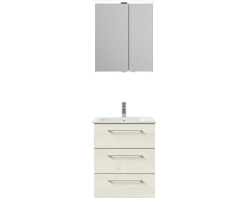 Badezimmer-Set mit Spiegelschrank und Waschtischunterschrank