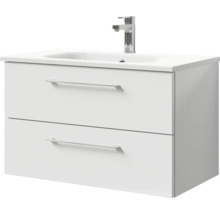 Meuble sous-lavabo avec deux tiroirs et lavabo à poser