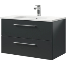 Meuble sous-lavabo avec deux tiroirs et vasque à poser