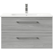 Meuble sous-lavabo avec deux tiroirs et vasque à poser