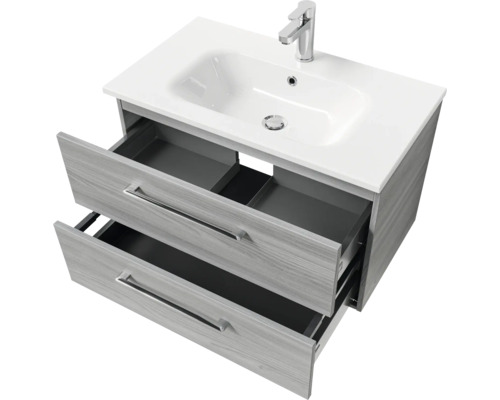 Meuble sous-lavabo avec deux tiroirs et lavabo