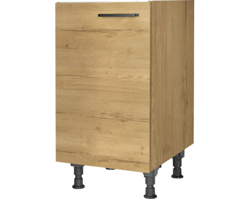 NOBILIA Spülenschrank Natur BxTxH 45 x 58 x 87 cm Frontfarbe eiche sierra matt Korpusfarbe eiche sierra Anschlag links montiert