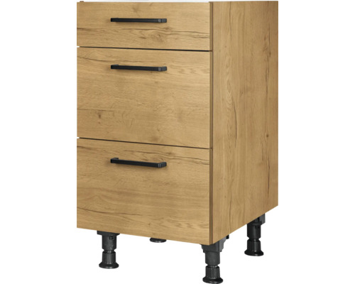 NOBILIA Auszugunterschrank Natur BxTxH 45 x 58 x 87 cm eiche sierra matt vormontiert 4004539042513 NOBILIA Auszugunterschrank Natur BxTxH 45 x 58 x 87 cm eiche sierra matt vormontiert 4004539042513