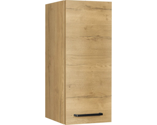 Armoire suspendue NOBILIA Natur 30 x 58 x 72 cm façade chêne sierra mat corps chêne sierra butée droite monté