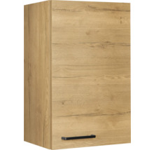 Hängeschrank mit Holzdekor und Griff