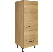 Hochschrank mit zwei Schubladen und Füßen
