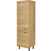 Armoire haute en bois avec deux tiroirs