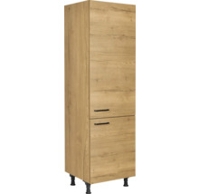 Armoire haute avec deux tiroirs et pieds