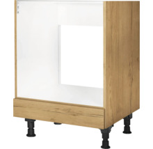 Meuble de cuisinière avec tiroir NOBILIA Natur lxpxh 60 x 58 x 87 cm chêne sierra mat prémonté