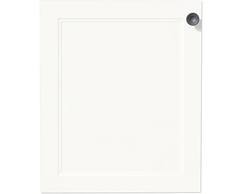 Porte d'armoire NOBILIA Urban 60 x 1,9 x 72 cm façade blanc mat corps blanc butée gauche monté