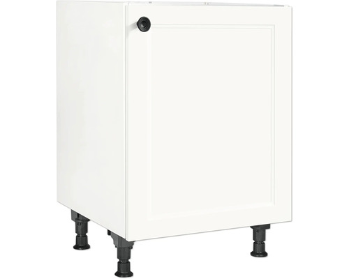 Meuble sous évier NOBILIA Urban lxpxh 60 x 58 x 87 cm blanc mat prémonté tirant droite Meuble sous évier NOBILIA Urban lxpxh 60 x 58 x 87 cm blanc mat prémonté tirant droite
